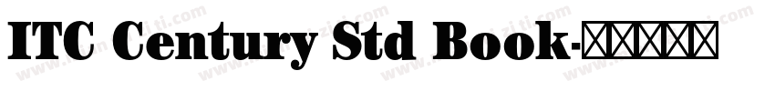 ITC Century Std Book字体转换